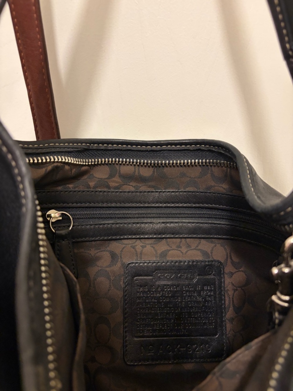 Vintage COACH black Ergo shoulder bag and Brown Legacy Crossbody bag. Set of two - Picture 5 of 9